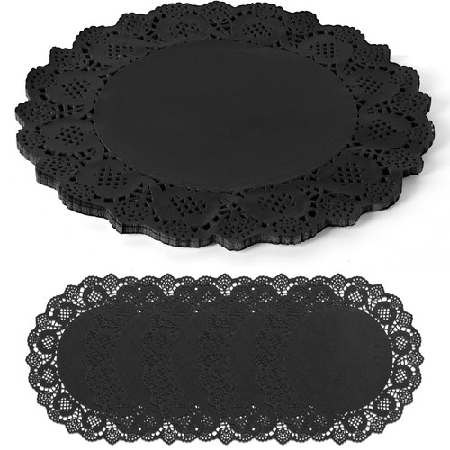 100 pack inch round black - 100,